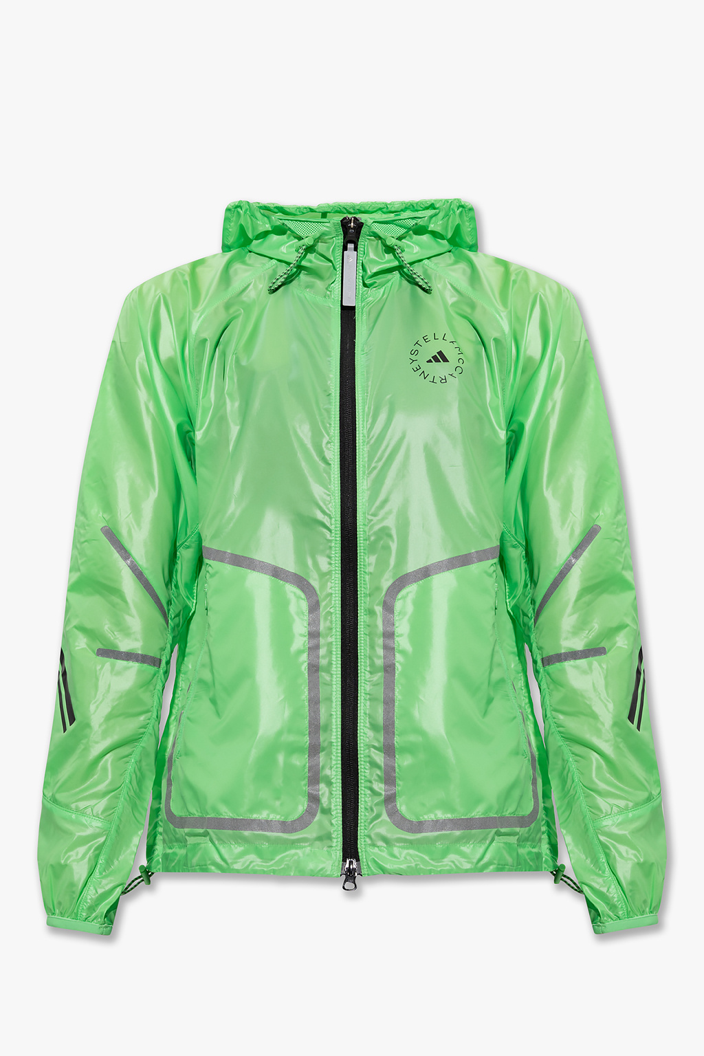 Extension fmedShops Spain adidas Originals Adi MC Low Snake Skin Green Light jacket with logo ADIDAS by Stella McCartney